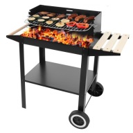 Grill węglowy Bauerkraft 50 x 29 cm na kółkach, przenośny, ogrodowy