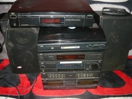zestaw stereo jvc gramofon korektor kolumny cd radio deck