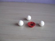 Stara blaszana węgierska zabawka Lemezaru akcesoria dozownik kule