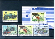 A52396)Kolejnictwo: Guinea-Bissau 826 - 829 gest. + Bl 262 gest.