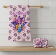Ręcznik + kosmetyczka Huntrix Kpop Łowczynie 55/75cm