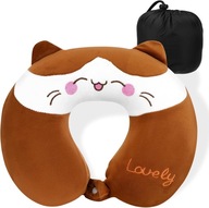 PODUSZKA PODRÓŻNA DLA DZIECI Zagłówek do spania w SAMOCHODZIE 30cm+ torba