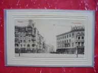 POZNAŃ POSEN VICTORIASTRASSE SKLEPY REKLAMY SZYLDY RAMKA WYTŁACZANA 1914 RR