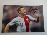 Zdjęcie 10x15 autograf Damian Kądzior Polska