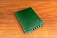 Etui na karty, ręcznie wykonane, handmade Bi-fold z napą, 7,5x10,5cm