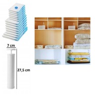 Worki próżniowe na ubrania 14 szt + pompka 40–100 cm Ubrania, pościel