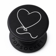 PopSocket uchwyt do telefonu serce czarny grip holder