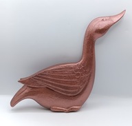 Kaczka z drewna - do zawieszenia na ścianie - Vintage - duża 30cm