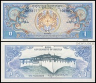 BNB - BHUTAN 1 Ngultrum 1981 A/1 0615177 # P5 # UNC