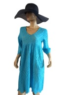 WŁOSKA SUKIENKA z ażurowym haftem 34/36