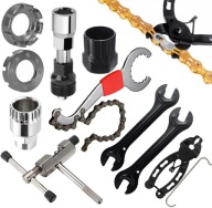 ZESTAW NARZĘDZI ROWEROWYCH KLUCZ SUPORTU KORBY DO ROWERU SKUWACZ BACIK 10el