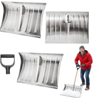ŁOPATA DO ŚNIEGU ZGARNIACZ MOCNA ALUMINIOWA 50X37 ODGARNIANIA ODŚNIEŻANIA