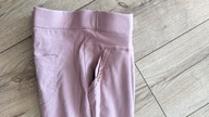 Spodnie damskie 46 lycra zgrabne zmuszały róż 3XL otulające 3/4 pas98