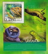 Gwinea 2014 ** cena 6,90 - fauna, jaszczurki, blok