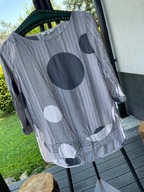 4 Bluzka Next luźna artystyczne koła paski wiskoza rozmiar M