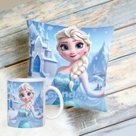 Poduszka + kubek + imię , Elza Elsa Frozen