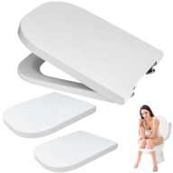 DESKA TOALETA WOLNOOPADAJĄCA WYTRZYMAŁA ŁATWA W MONTAŻU BIAŁA WC