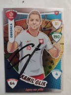 Karta panini autograf Polska Kamil Glik PZPN