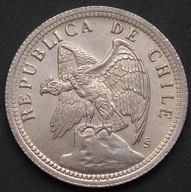 Chile 1 peso 1933 - kondor - stan 1/2