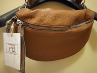 Torebka brązowa damska , na ramię, miejska, pojemna