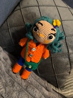 Śliczna laleczka w kurteczce , rękodzieło , handmade