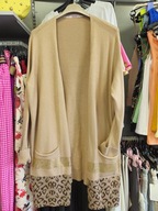 Sweterek kardigan camel, Italy r. Uni !!!