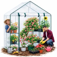 MINI SZKLARNIA TUNEL OGRODOWY FOLIOWY MAŁY TUNEL DO OGRÓDKA NA WARZYWA