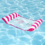 MATERAC DO PŁYWANIA PLAŻOWY SIATKA DMUCHANY LEŻAK HAMAK NA BASEN Z SIATKĄ