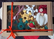 Ozdoby choinkowe z makramy - handmade box nr 3