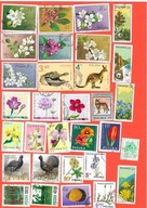 POLSKA, zestaw polskich znaczków kasowanych - flora i fauna