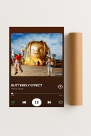 Plakat bez ramy 21x30cm Butterfly Effect Travis Scott muzyka rap| Prezent