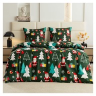 KOMPLET POŚCIEL ŚWIĄTECZNA 200x220 POŚCIELI 3D DWUSTRONNA +2 POSZEWKI