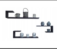 Półka wisząca 3 sztuki wiwus ukryte mocowanie