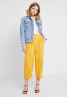 One More Story spodnie kuloty żółte w paski R. 42