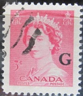 Kanada stary znaczek z nadrukiem (1/10