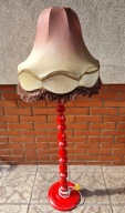 Lampa podłogowa salonowa wysoka piękna abażur art-deco