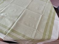 Obrus skandynawski serweta serwetka Art Deco unikat kratka 90x85