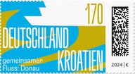 Niemcy 2024 Znaczek 3858 ** rzeka Dunaj Chorwacja wspólne wydanie
