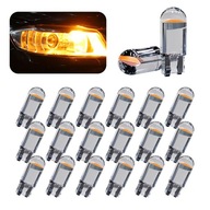 ŻARÓWKA LED W5W KRYSTALICZNA LEDOWA T10 SPHERE COB 360' WHITE 20szt kpl