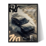 Plakat BMW M4 w ramce 30x40 cm obraz samochodu dekoracja wnętrza