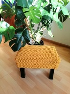 MAMAJASTUDIO Pokrowiec kwadratowy na stołek, taboret, krzesło.