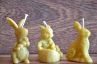 ŚWIECA Z PSZCZELEGO WOSKU WIELKANOCNA