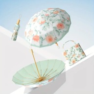 PARASOL PANNY MŁODEJ parasol parasolka japoński przeciwdeszczowa kwiaty 3D