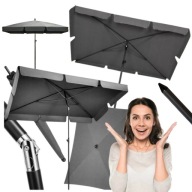 PARASOL OGRODOWY 200X130 MOCNY NA BALKON DUŻY PROSTOKĄTNY SKŁADANY ŁAMANY