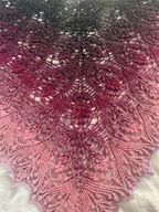 WOŚP piękna chusta na szydełku