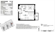 Mieszkanie, Rokitki, Tczew, Tczewski, 37 m²