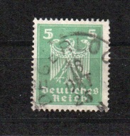 Znaczki Niemcy DR 5 fenigów z 1924r.