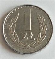 1 ZŁOTY ALUMINIUM POLSKA 1988 ROK PRL ZOBACZ IDEAŁ