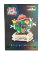 ELEFUN KLOCKI MICRO KAKTUS W DONICZCE Z GITARĄ 378 ELEMENTÓW