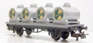 Liliput - wagon platforma 2-osiowa - DB - ze zbiornikami HOECHST